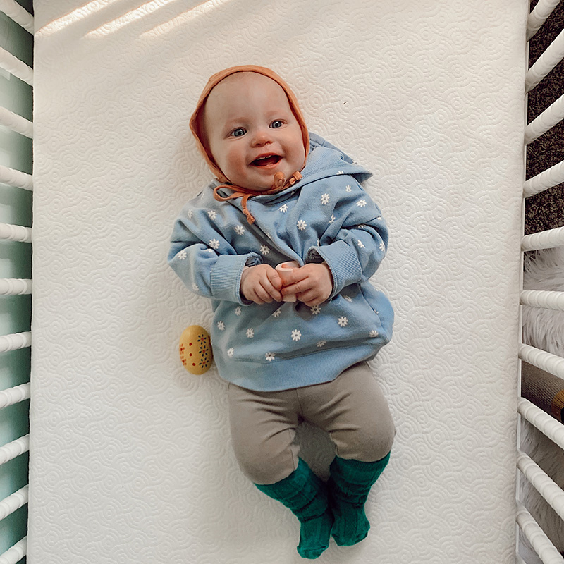 TEMPUR-DREAM™ 2-STAGE CRIB MATTRESS – Greenguard Gold Certified - White Image 4