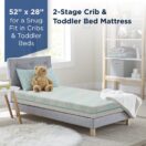 TEMPUR-DREAM COOLING & BREATHABLE 2-STAGE CRIB MATTRESS - Aqua Breeze Image 11 Thumbnail