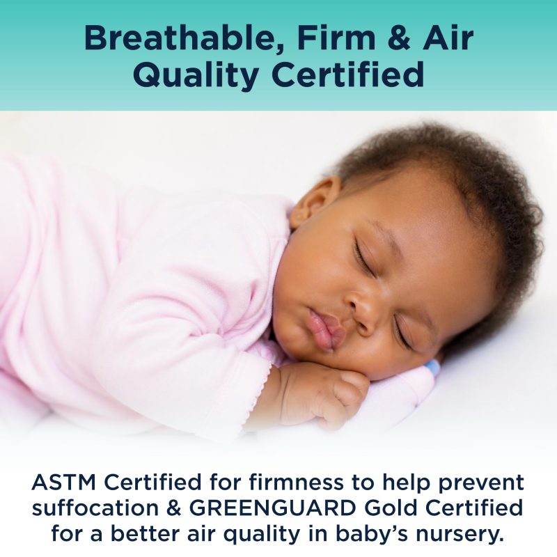 TEMPUR-DREAM COOLING & BREATHABLE 2-STAGE CRIB MATTRESS - Aqua Breeze Image 15