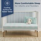 TEMPUR-DREAM COOLING & BREATHABLE 2-STAGE CRIB MATTRESS - Aqua Breeze Image 8 Thumbnail