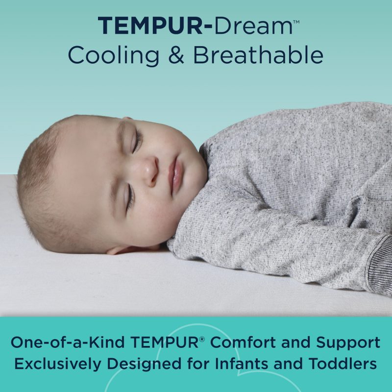 TEMPUR-DREAM COOLING & BREATHABLE 2-STAGE CRIB MATTRESS - Aqua Breeze Image 10
