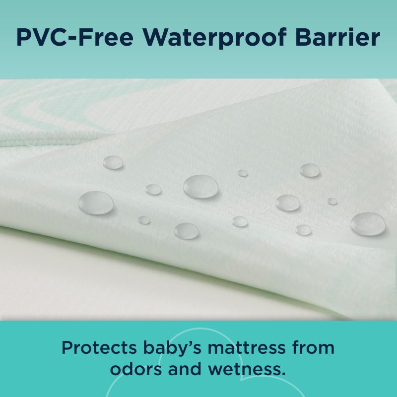 TEMPUR-DREAM COOLING & BREATHABLE 2-STAGE CRIB MATTRESS - Aqua Breeze Image 5