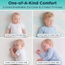 TEMPUR-DREAM COOLING & BREATHABLE 2-STAGE CRIB MATTRESS - Aqua Breeze Image 12 Thumbnail