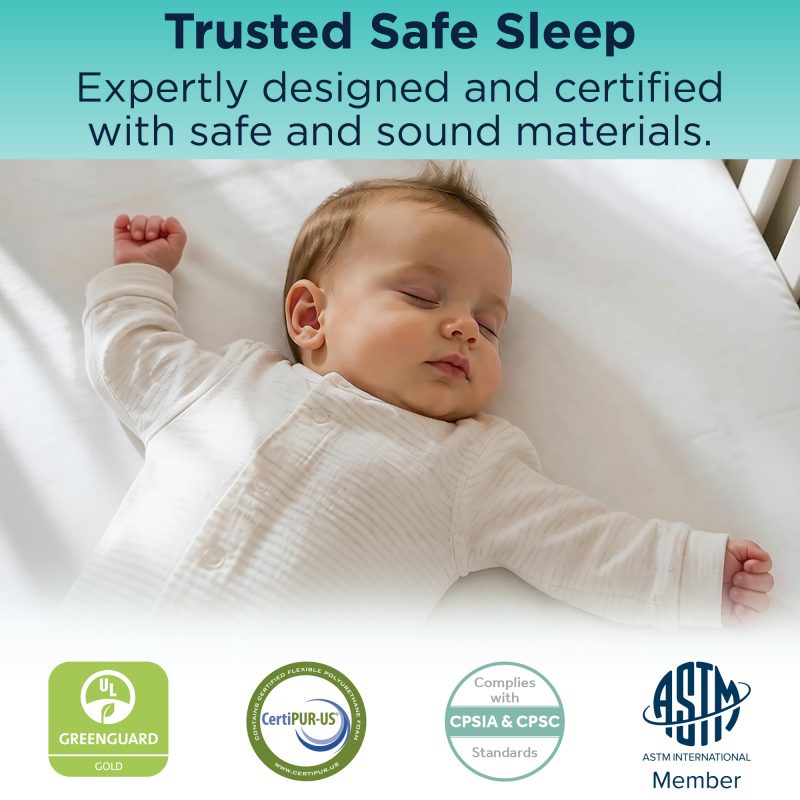TEMPUR-DREAM COOLING & BREATHABLE 2-STAGE CRIB MATTRESS - Aqua Breeze Image 13